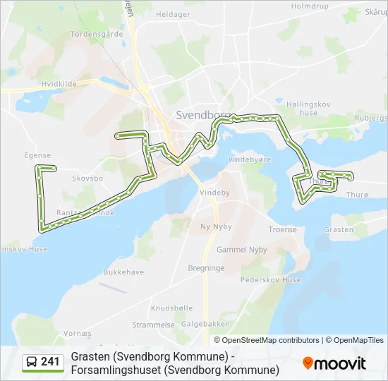 241 Bus Line Map