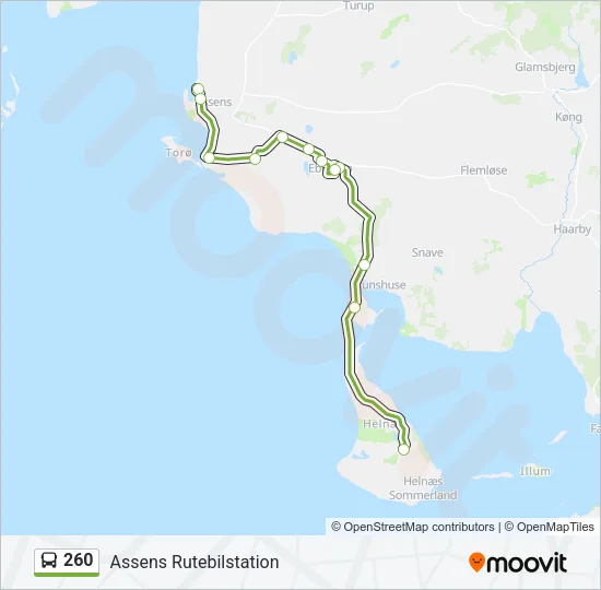 260 Bus Line Map