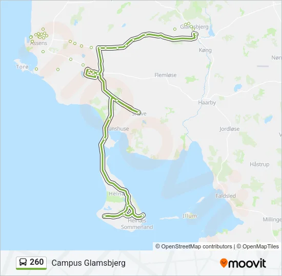 260 Bus Line Map