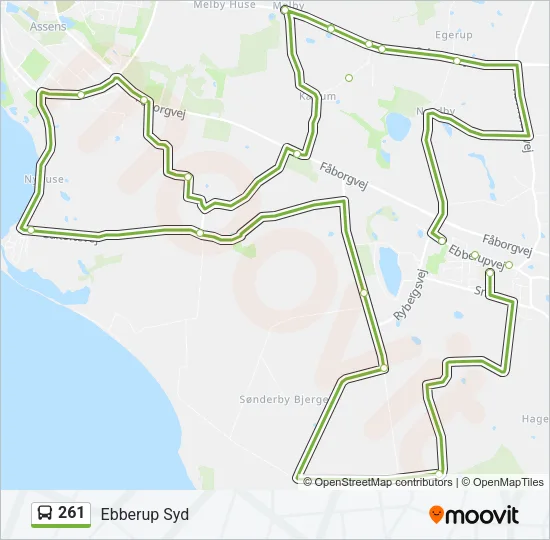 261 Bus Line Map