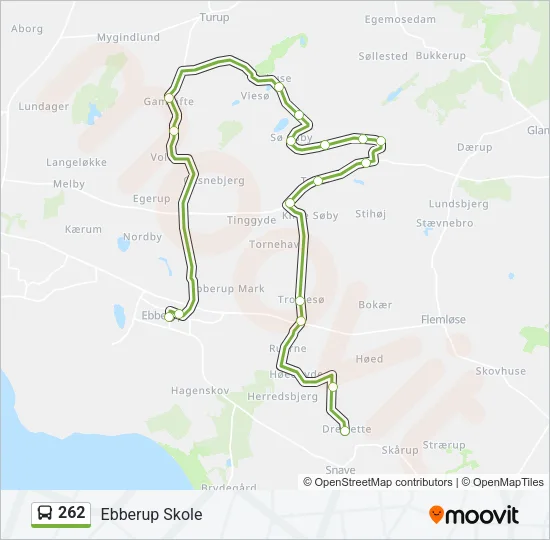 262 Bus Line Map