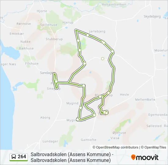264 Bus Line Map