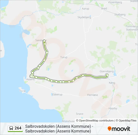 264 Bus Line Map