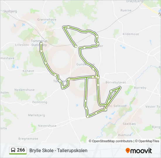 266 Bus Line Map