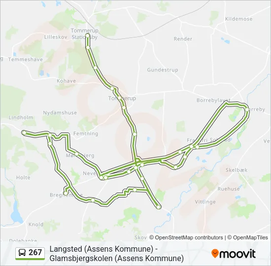 267 Bus Line Map