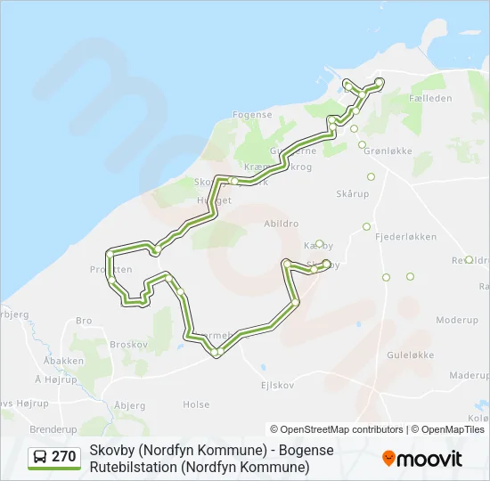 270 Bus Line Map