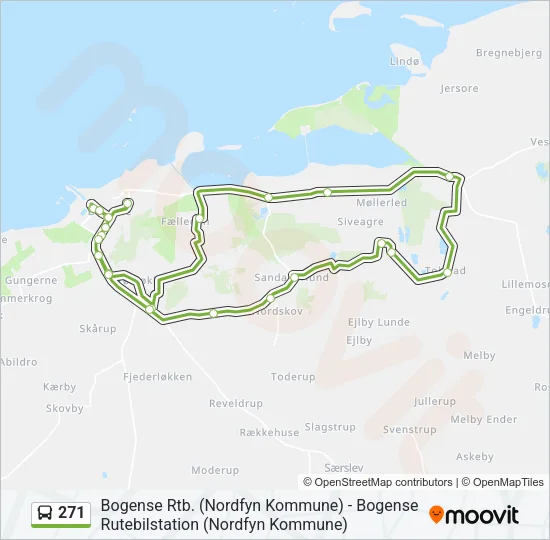 271 Bus Line Map