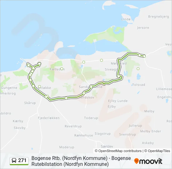 271 Bus Line Map