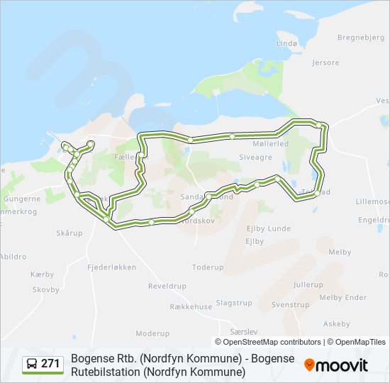 271 bus Line Map
