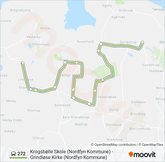 272 Bus Line Map