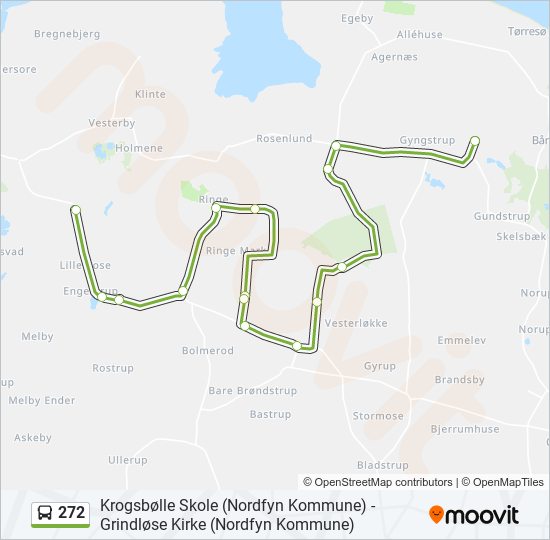272 bus Line Map