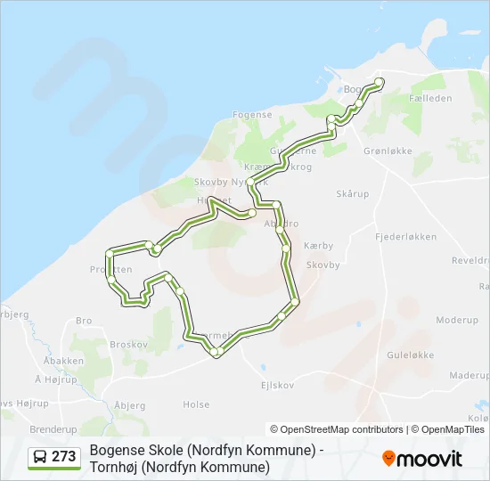 273 Bus Line Map