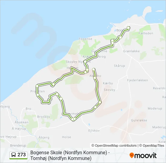 273 Bus Line Map