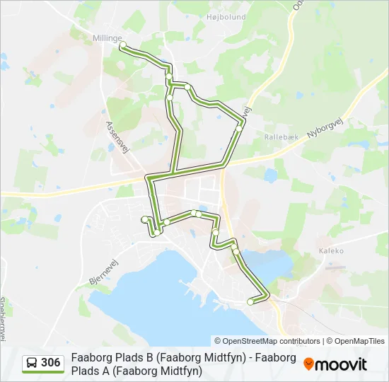 306 Bus Line Map