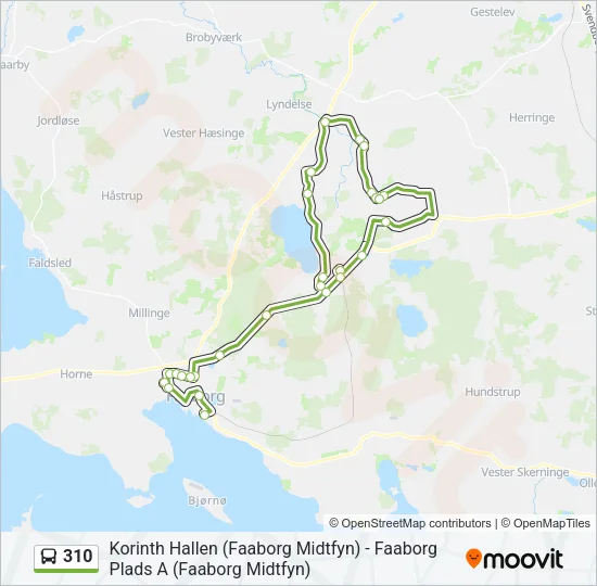 310 Bus Line Map