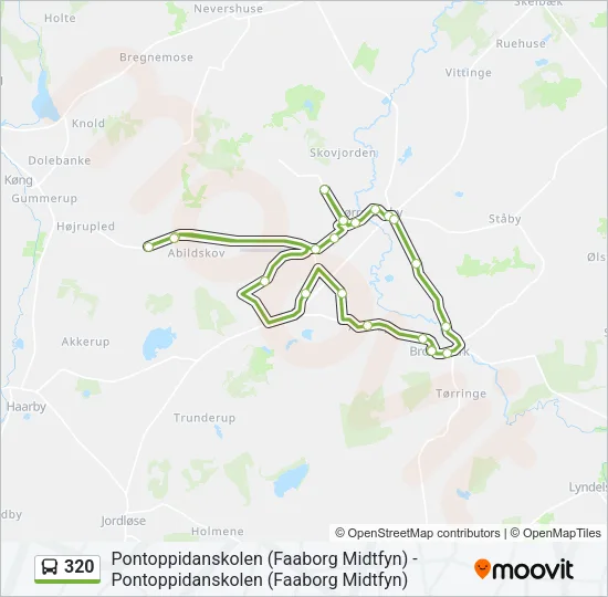 320 Bus Line Map