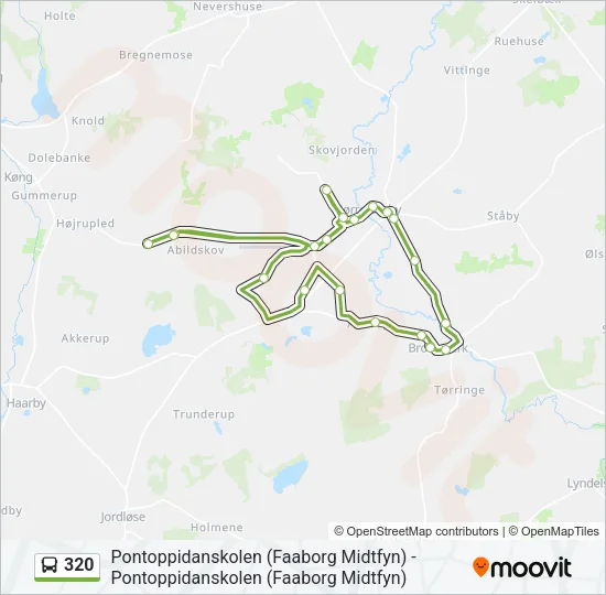 320 Bus Line Map