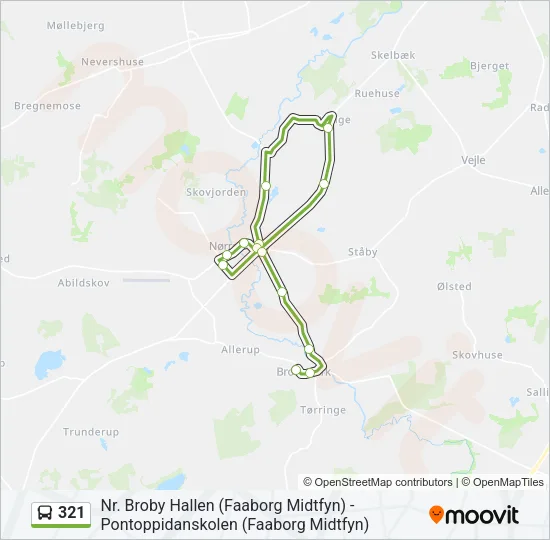 321 Bus Line Map