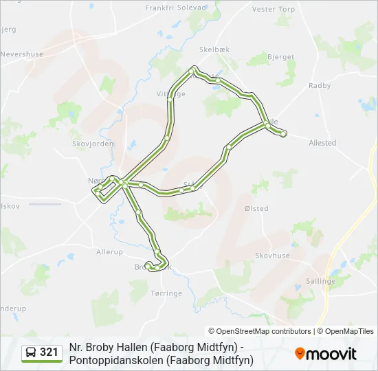 321 Bus Line Map