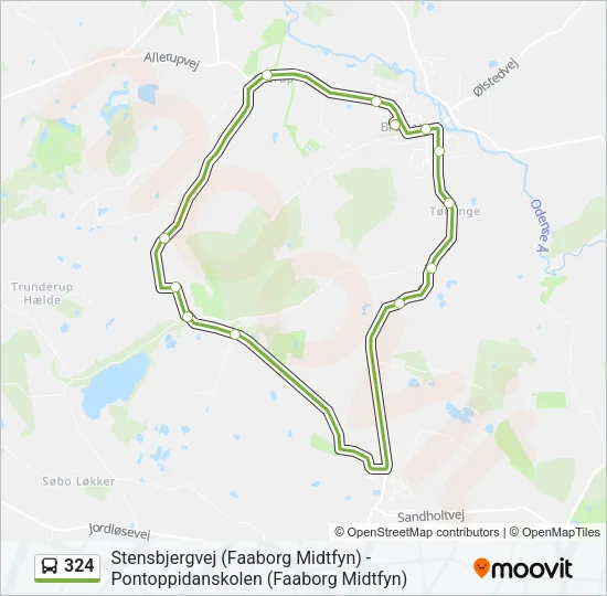 324 Bus Line Map