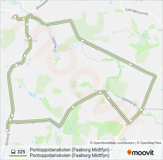 325 Bus Line Map
