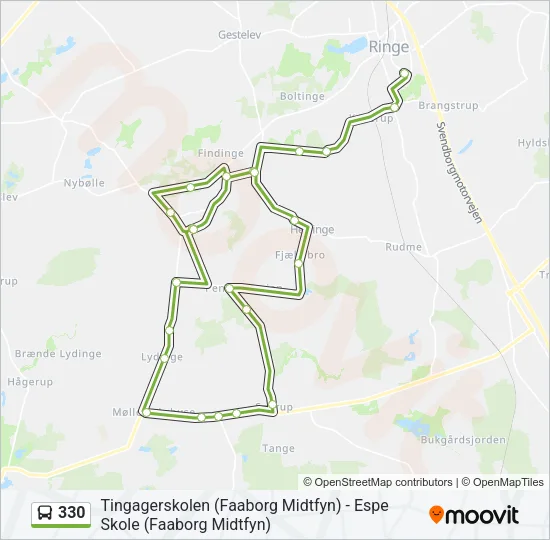 330 Bus Line Map