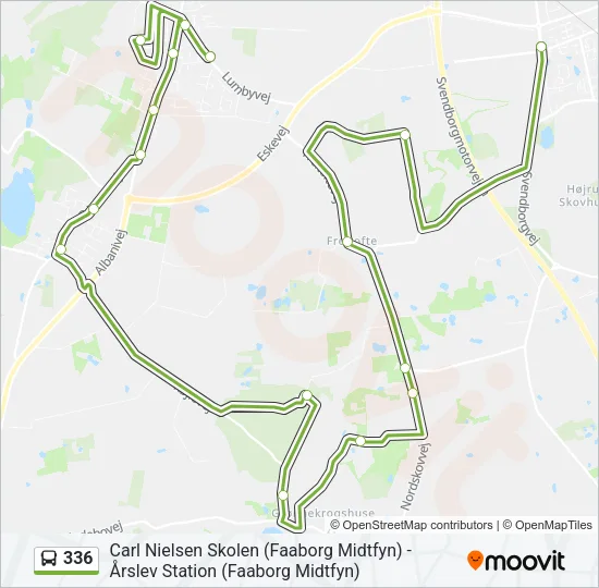336 Bus Line Map