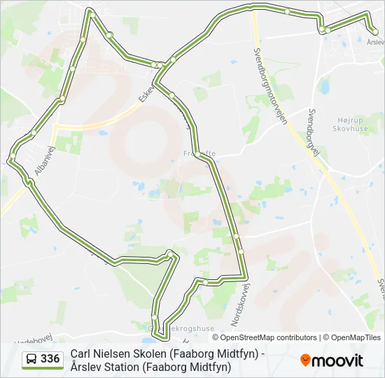 336 Bus Line Map