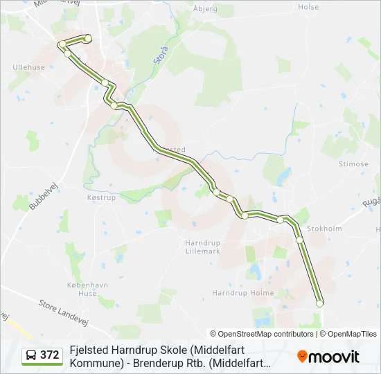 372 Bus Line Map