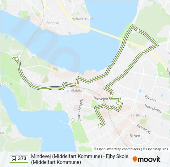 373 Bus Line Map