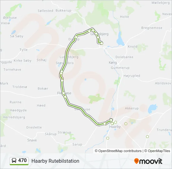 470 Bus Line Map