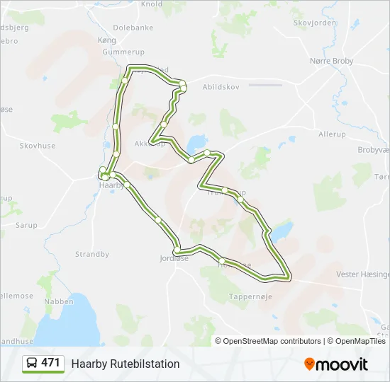 471 Bus Line Map