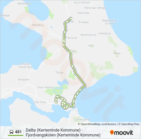 481 Bus Line Map