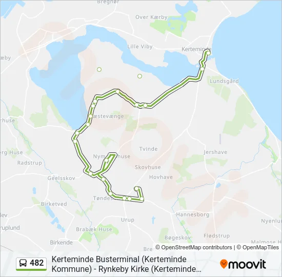 482 Bus Line Map