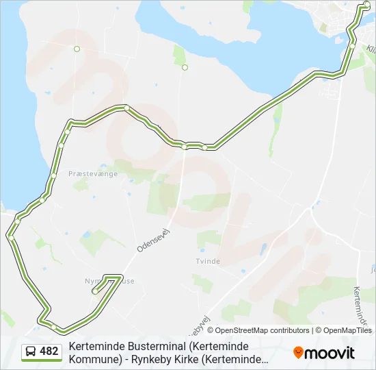 482 Bus Line Map