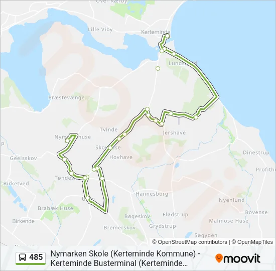 485 Bus Line Map