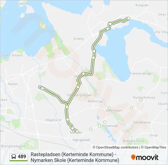 489 Bus Line Map