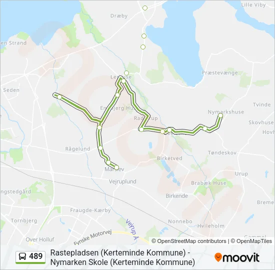 489 Bus Line Map