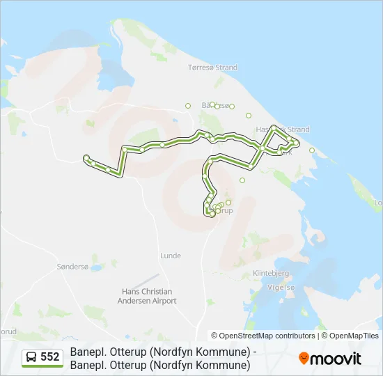 552 Bus Line Map