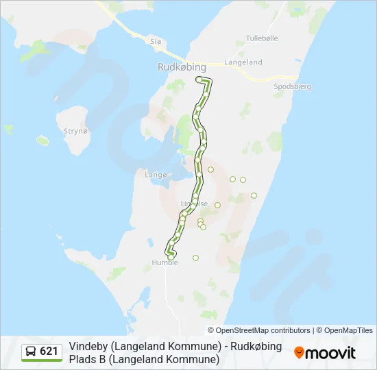 621 Bus Line Map