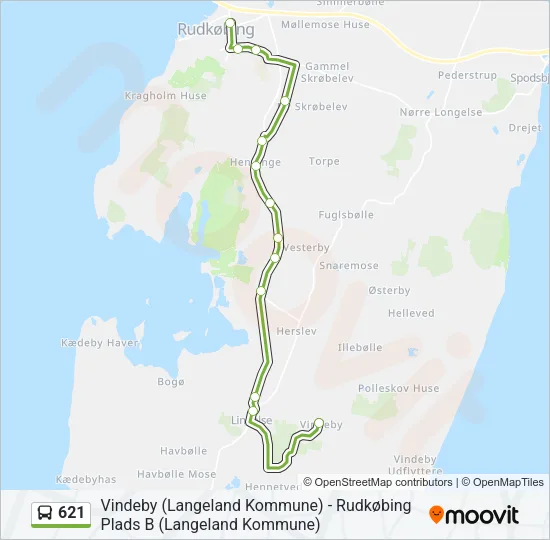 621 Bus Line Map