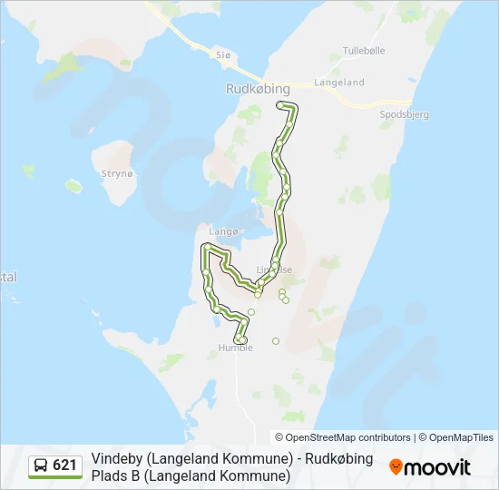 621 Bus Line Map