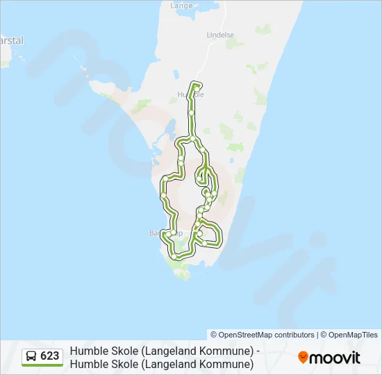 623 Bus Line Map