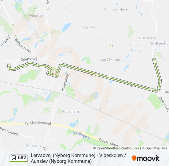 682 bus Line Map