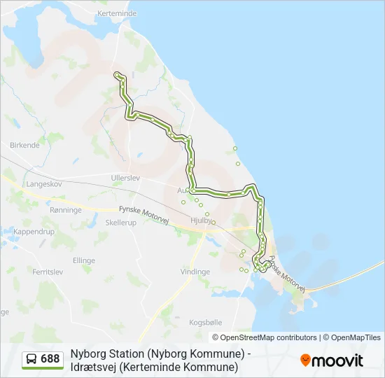 688 Bus Line Map