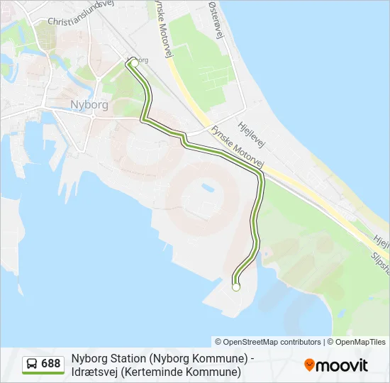 688 Bus Line Map
