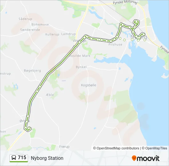 715 Bus Line Map