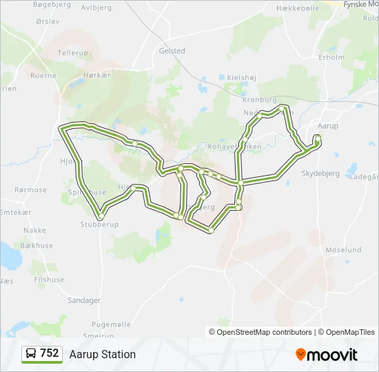752 Bus Line Map