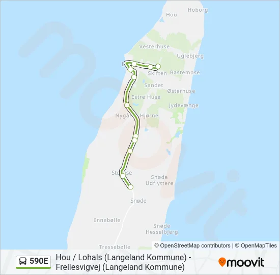 590E Bus Line Map