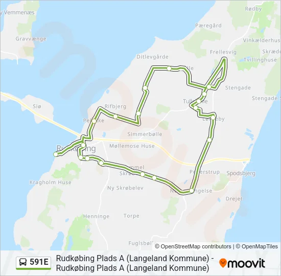 591E Bus Line Map